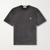 Logo-Appliquéd Reflective Garment-Dyed Cotton-Jersey T-Shirt