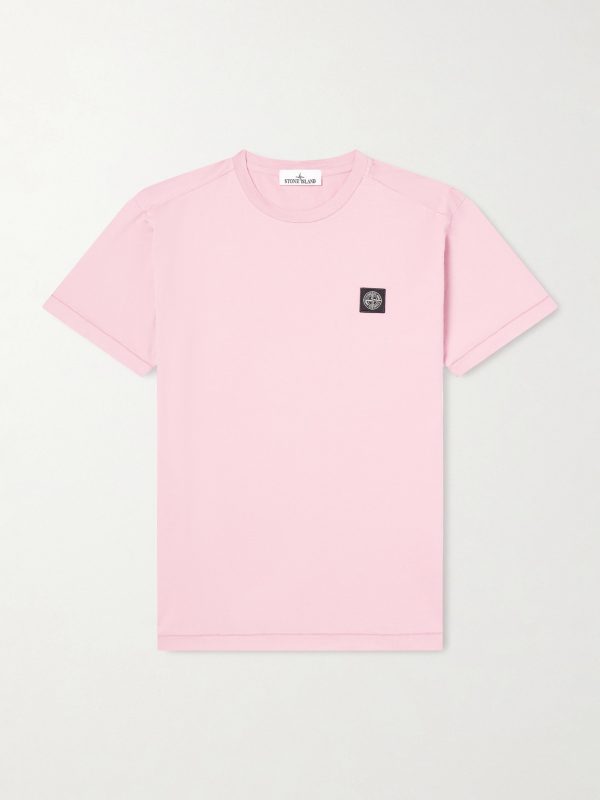 Logo-Appliquéd Garment-Dyed Cotton-Jersey T-Shirt Logo-Appliquéd Garment-Dyed Cotton-Jersey T-Shirt