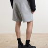 Straight-Leg Cotton-Jersey Shorts - BK