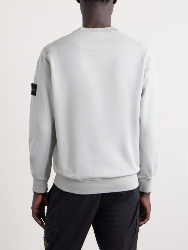 Garment-Dyed Organic Cotton Waffle Fleece Sweatshirt - BK Garment-Dyed Organic Cotton Waffle Fleece Sweatshirt - BK