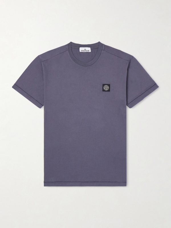 Logo-Appliquéd Garment-Dyed Cotton-Jersey T-Shirt Logo-Appliquéd Garment-Dyed Cotton-Jersey T-Shirt