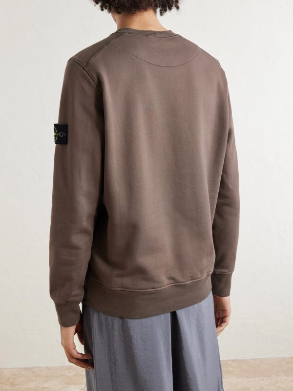 Garment-Dyed Organic Cotton Fleece Sweatshirt - BK Garment-Dyed Organic Cotton Fleece Sweatshirt - BK