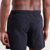 Straight-Leg Mid-Length ECONYL® Nylon Metal Swim Shorts - BK Straight-Leg Mid-Length ECONYL® Nylon Metal Swim Shorts - BK