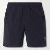 Straight-Leg Mid-Length ECONYL® Nylon Metal Swim Shorts Straight-Leg Mid-Length ECONYL® Nylon Metal Swim Shorts
