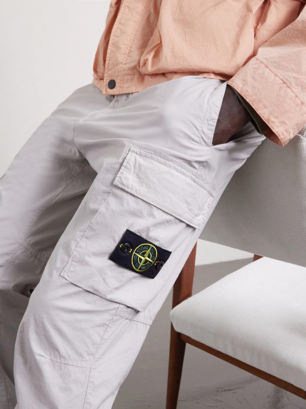 Tapered Organic Cotton-Blend Twill Cargo Trousers - CU Tapered Organic Cotton-Blend Twill Cargo Trousers - CU
