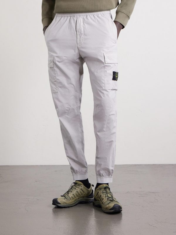 Tapered Organic Cotton-Blend Twill Cargo Trousers - FR Tapered Organic Cotton-Blend Twill Cargo Trousers - FR
