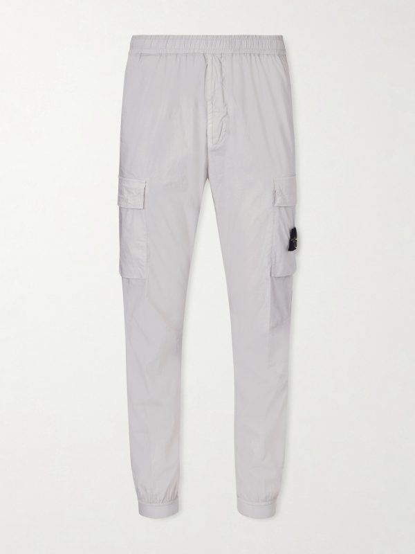 Tapered Organic Cotton-Blend Twill Cargo Trousers Tapered Organic Cotton-Blend Twill Cargo Trousers