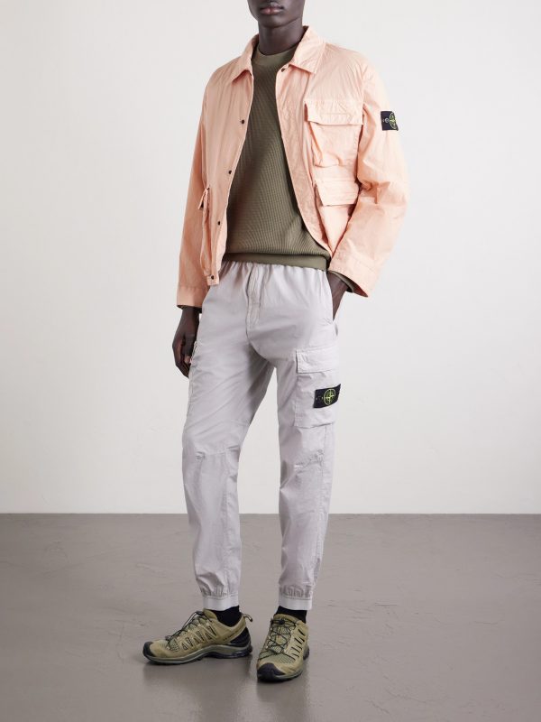 Tapered Organic Cotton-Blend Twill Cargo Trousers - OU Tapered Organic Cotton-Blend Twill Cargo Trousers - OU