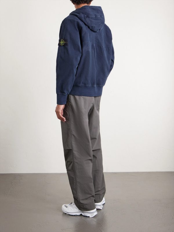 Oversized Organic Panama Cotton-Canvas Zip-Up Hooded Jacket - BK Oversized Organic Panama Cotton-Canvas Zip-Up Hooded Jacket - BK