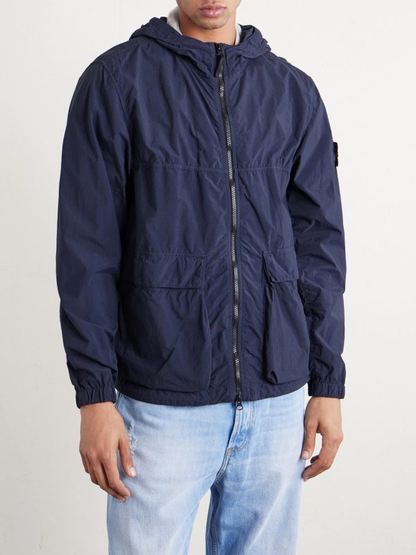 Hooded Brushed Recycled-Nylon Parka - FR Hooded Brushed Recycled-Nylon Parka - FR