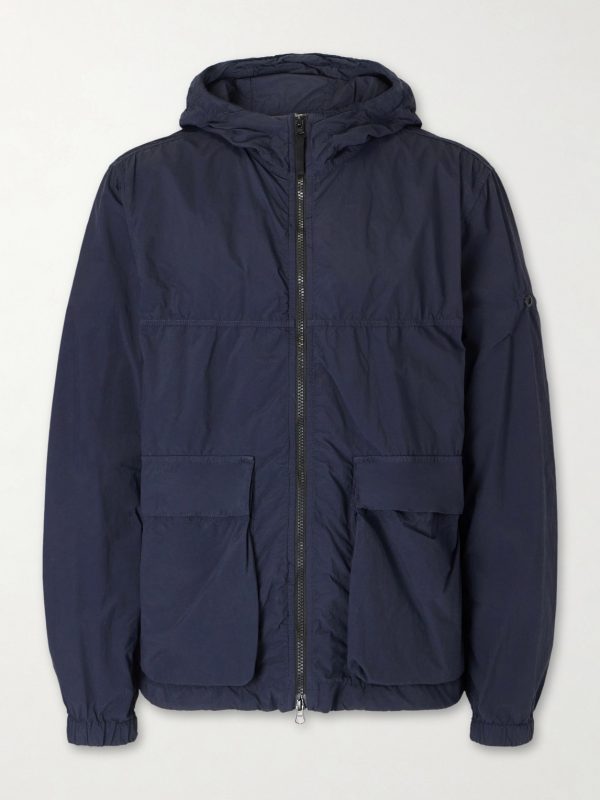 Hooded Brushed Recycled-Nylon Parka Hooded Brushed Recycled-Nylon Parka