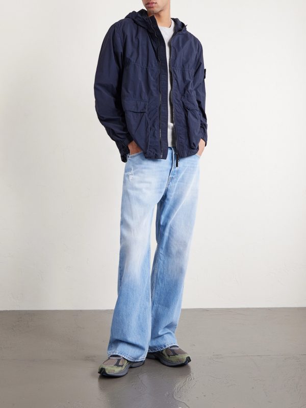 Hooded Brushed Recycled-Nylon Parka - OU Hooded Brushed Recycled-Nylon Parka - OU