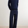 Cotton-Blend Half-Zip Sweater - OU