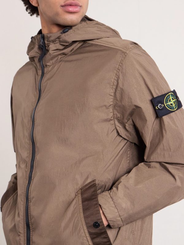 Garment-Dyed Crinkled Recycled-Nylon Parka - CU