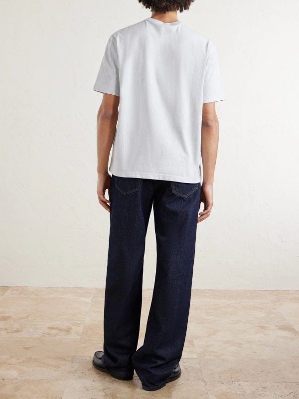 Reflective Garment-Dyed Organic Cotton-Jersey T-Shirt - BK Reflective Garment-Dyed Organic Cotton-Jersey T-Shirt - BK