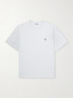 Reflective Garment-Dyed Organic Cotton-Jersey T-Shirt