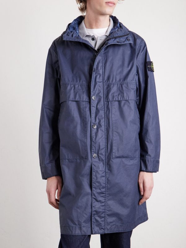 Waxed Tela Hooded Parka - FR
