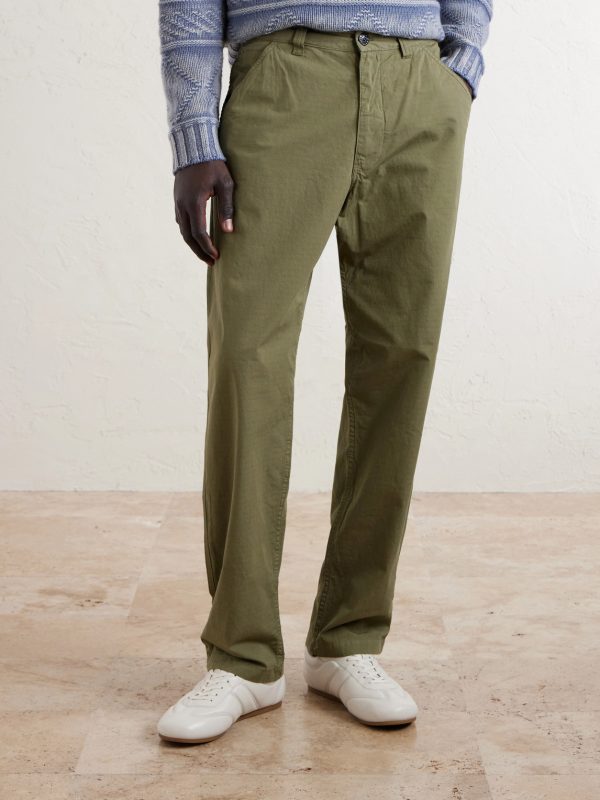 Straight-Leg Cotton-Ripstop Trousers - FR Straight-Leg Cotton-Ripstop Trousers - FR