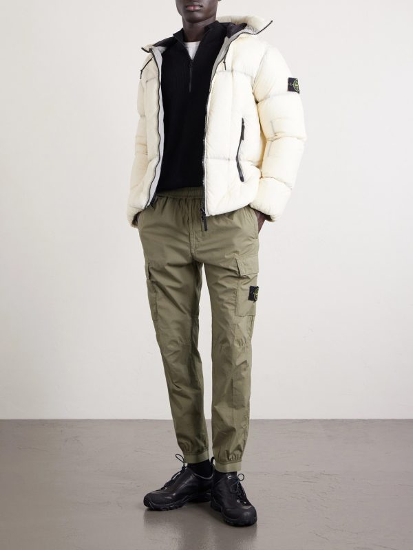 Tapered Organic Cotton-Blend Twill Cargo Trousers - OU