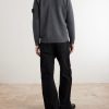 Ribbed Cotton-Blend Bouclè Zip-Up Cardigan - BK Ribbed Cotton-Blend Bouclè Zip-Up Cardigan - BK
