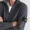 Ribbed Cotton-Blend Bouclè Zip-Up Cardigan - CU Ribbed Cotton-Blend Bouclè Zip-Up Cardigan - CU