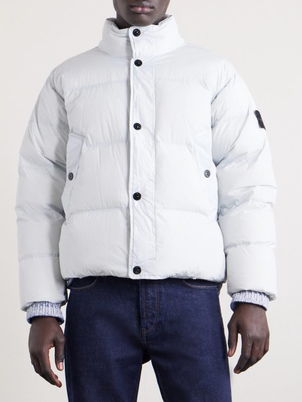 Quilted Crinkled Recycled-Nylon Down Jacket - FR