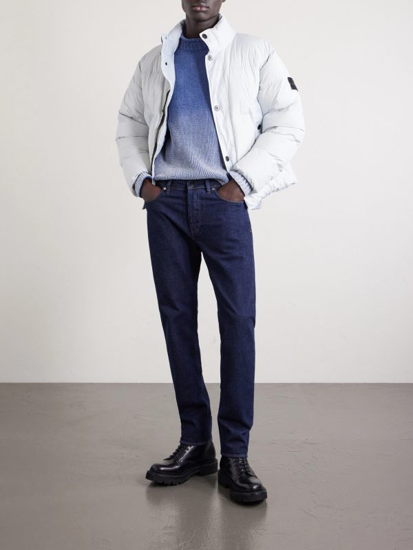 Quilted Crinkled Recycled-Nylon Down Jacket - OU