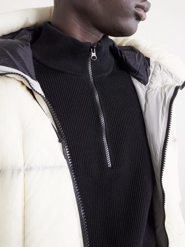 Ribbed-Knit Organic Cotton Half-Zip Sweater - CU