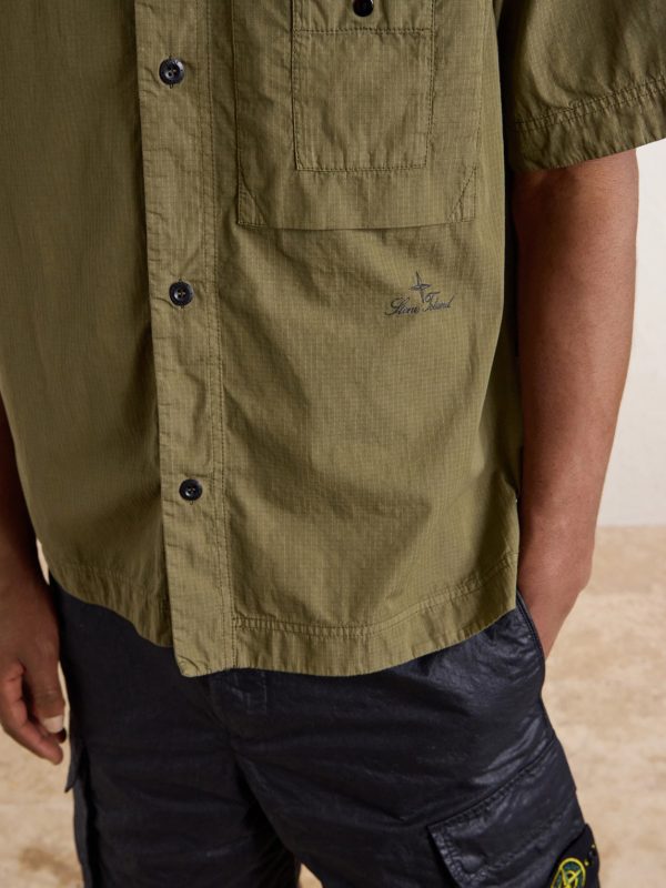 Garment-Dyed Cotton-Blend Ripstop Shirt - CU Garment-Dyed Cotton-Blend Ripstop Shirt - CU
