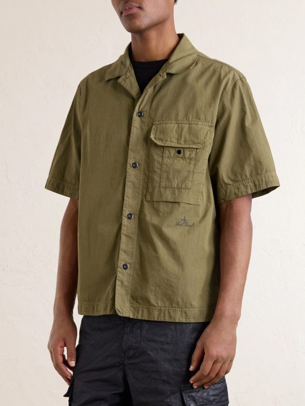 Garment-Dyed Cotton-Blend Ripstop Shirt - FR Garment-Dyed Cotton-Blend Ripstop Shirt - FR