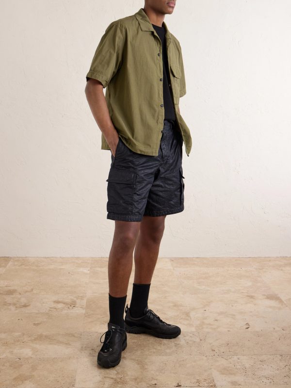 Garment-Dyed Cotton-Blend Ripstop Shirt - OU Garment-Dyed Cotton-Blend Ripstop Shirt - OU
