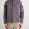 Garment-Dyed Stretch Organic Cotton-Twill Overshirt - FR Garment-Dyed Stretch Organic Cotton-Twill Overshirt - FR