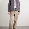 Garment-Dyed Stretch Organic Cotton-Twill Overshirt - OU Garment-Dyed Stretch Organic Cotton-Twill Overshirt - OU