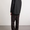 Button-Down Collar Logo-Embroidered Organic Cotton-Tela Shirt - BK Button-Down Collar Logo-Embroidered Organic Cotton-Tela Shirt - BK