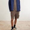 Straight-Leg Garment-Dyed Organic Cotton-Fleece Drawstring Shorts - OU