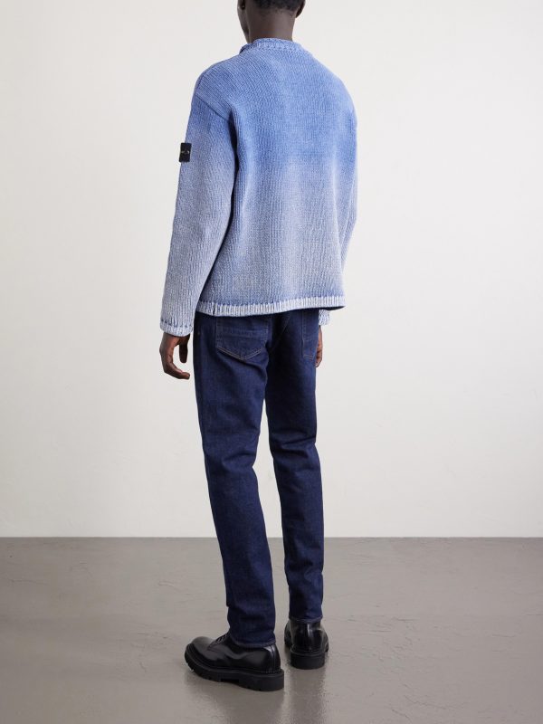 Dégradé Cotton-Chenille Sweater - BK