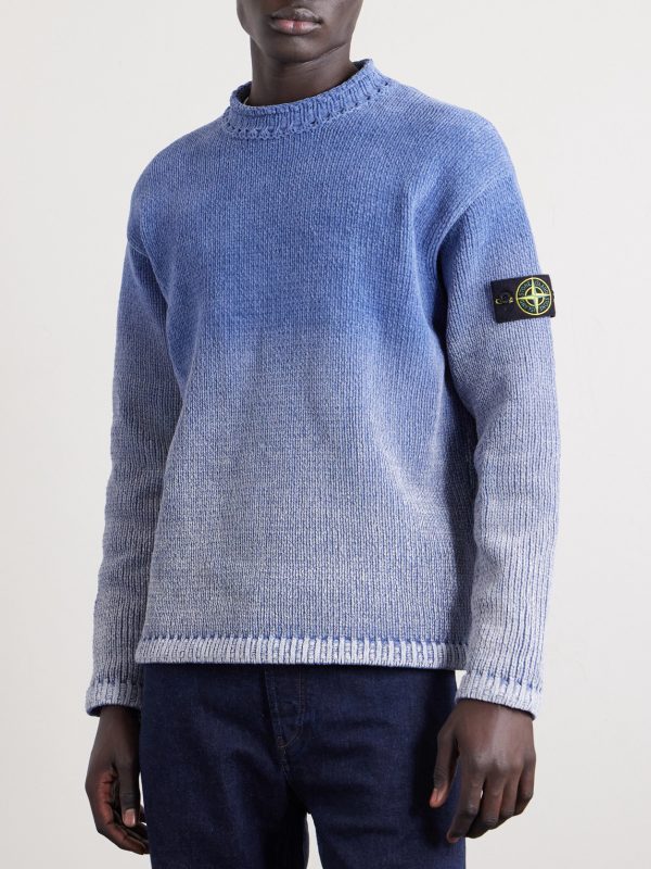 Dégradé Cotton-Chenille Sweater - FR