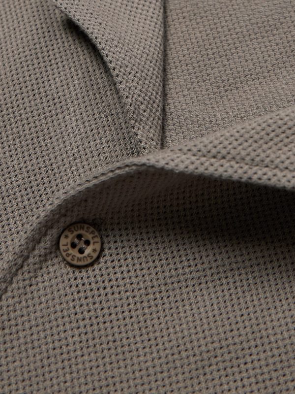 Slim-Fit Camp-Collar Supima Cotton-Mesh Shirt - CU Slim-Fit Camp-Collar Supima Cotton-Mesh Shirt - CU