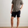 Slim-Fit Camp-Collar Supima Cotton-Mesh Shirt - OU Slim-Fit Camp-Collar Supima Cotton-Mesh Shirt - OU