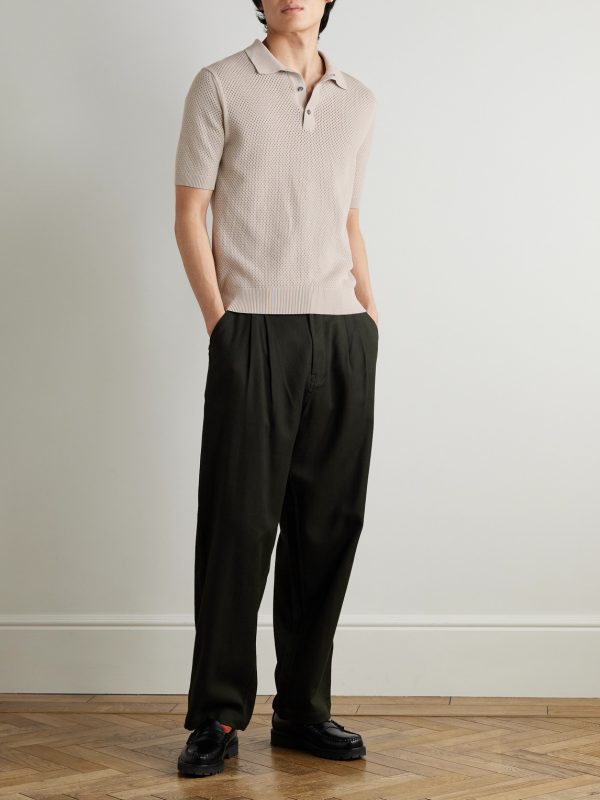 Cotton-Mesh Polo Shirt - OU Cotton-Mesh Polo Shirt - OU