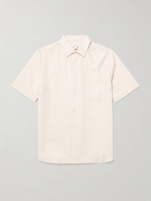 Cotton and Linen-Blend Shirt Cotton and Linen-Blend Shirt