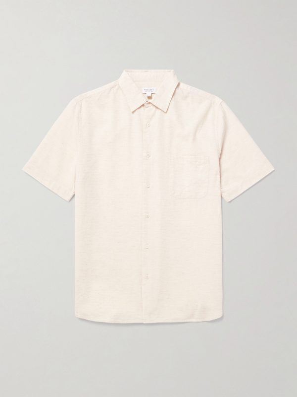 Cotton and Linen-Blend Shirt