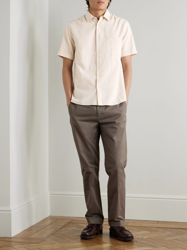 Cotton and Linen-Blend Shirt - OU