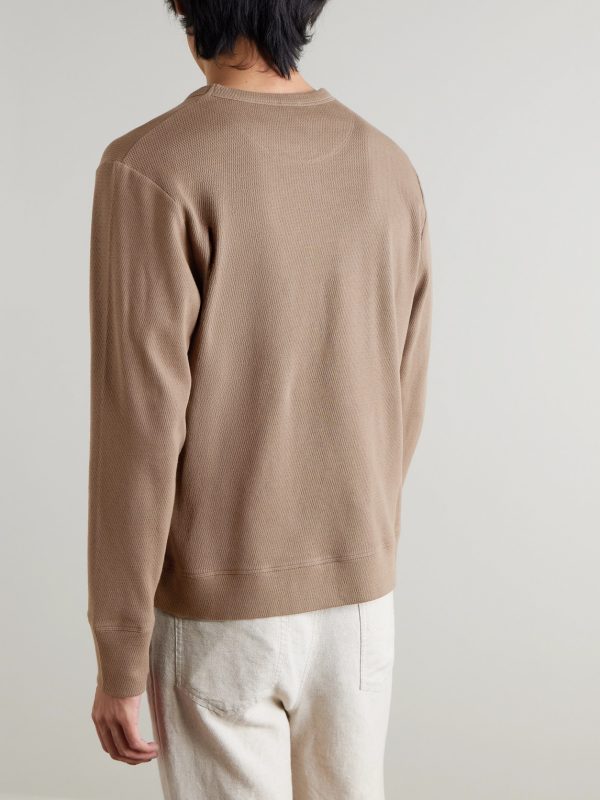 Knitted Cotton T-Shirt - BK Knitted Cotton T-Shirt - BK