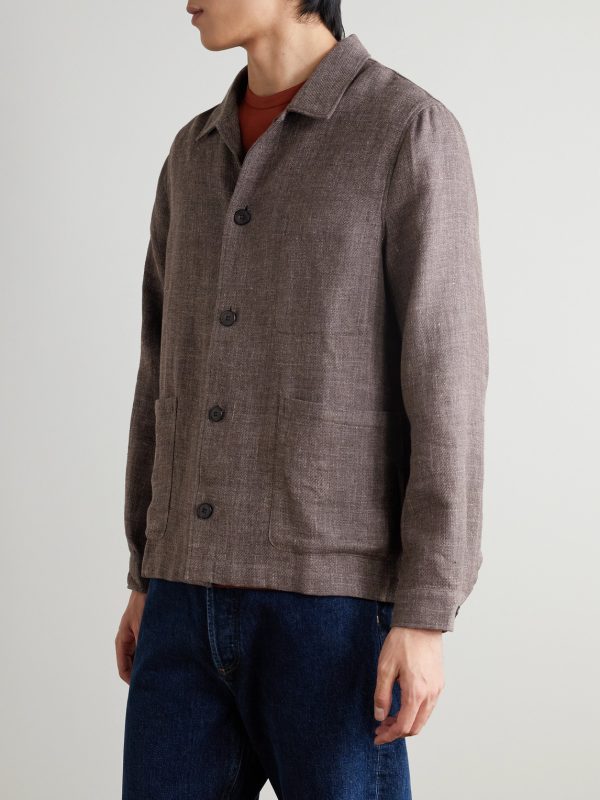 Cotton and Linen-Blend Overshirt - FR