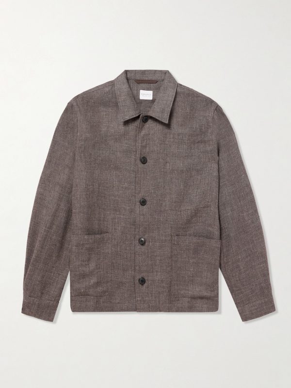 Cotton and Linen-Blend Overshirt