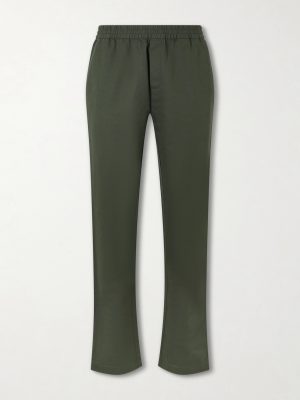 Tapered Cotton and Linen-Blend Trousers Tapered Cotton and Linen-Blend Trousers