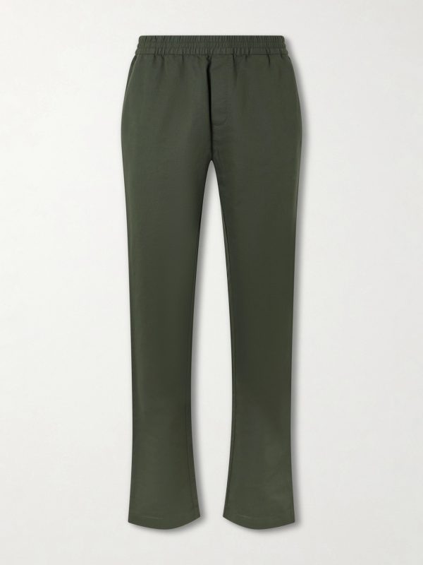 Tapered Cotton and Linen-Blend Trousers Tapered Cotton and Linen-Blend Trousers