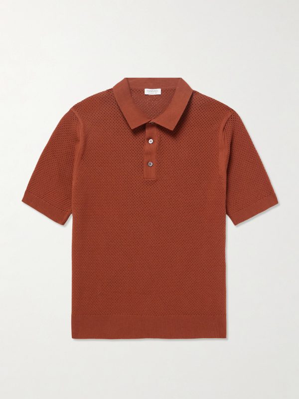Cotton-Mesh Polo Shirt Cotton-Mesh Polo Shirt