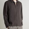 Textured Wool-Blend Harrington Jacket - FR Textured Wool-Blend Harrington Jacket - FR